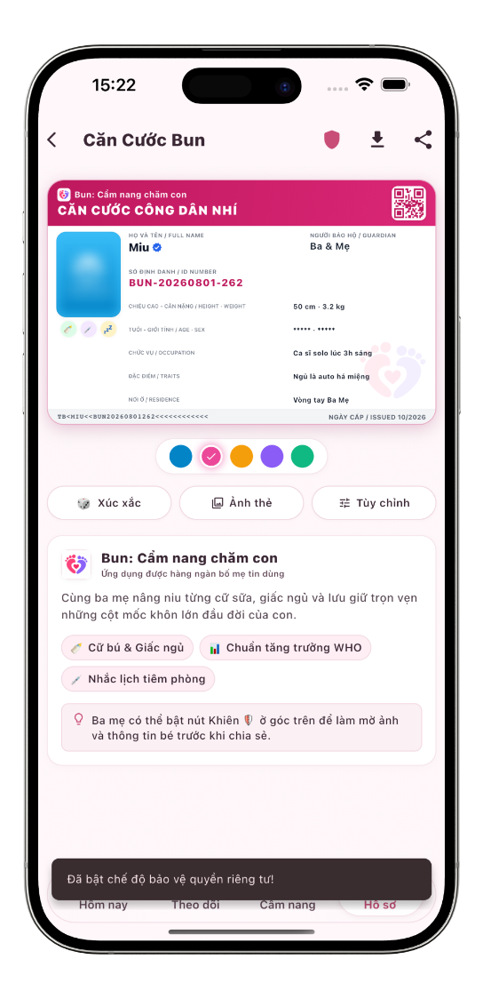 Thẻ căn cước công dân nhí
