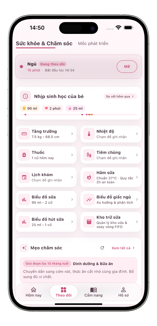 Theo dõi sức khỏe toàn diện